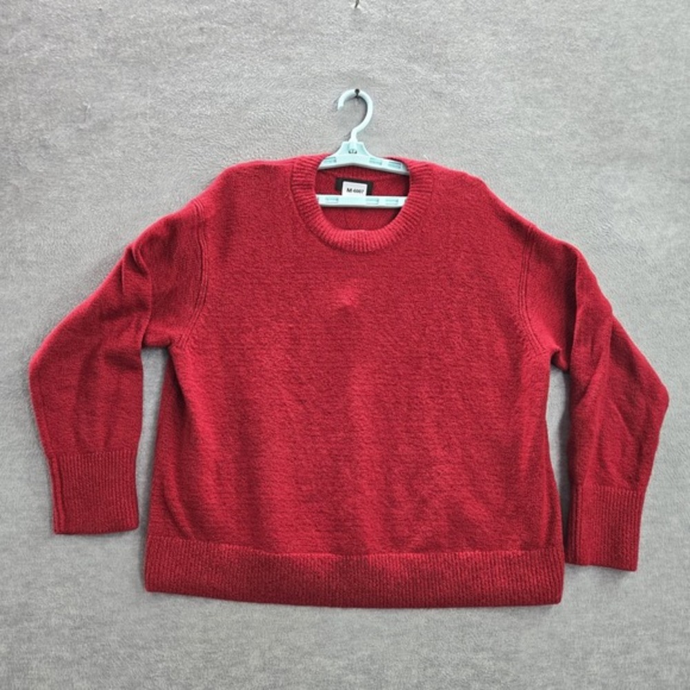 Banana‎ Republic Men Sweatshirt XL Red Cotton Nylon Long Sleeve NWT
